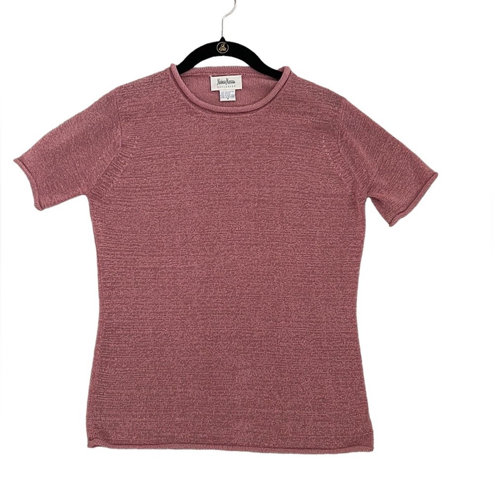 Vintage Neiman Marcus knit short sleeve sweater